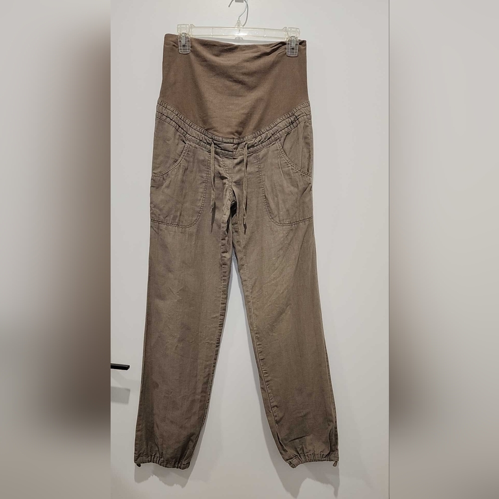 H&M Olive Brown Maternity Joggers